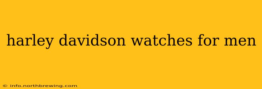 harley davidson watches for men