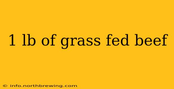 1 lb of grass fed beef