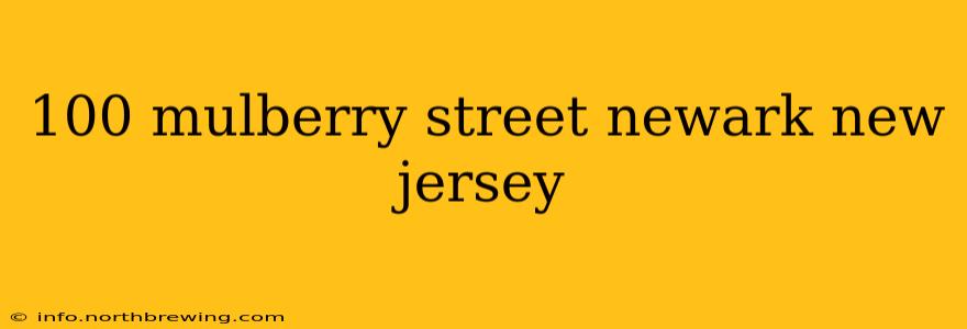 100 mulberry street newark new jersey