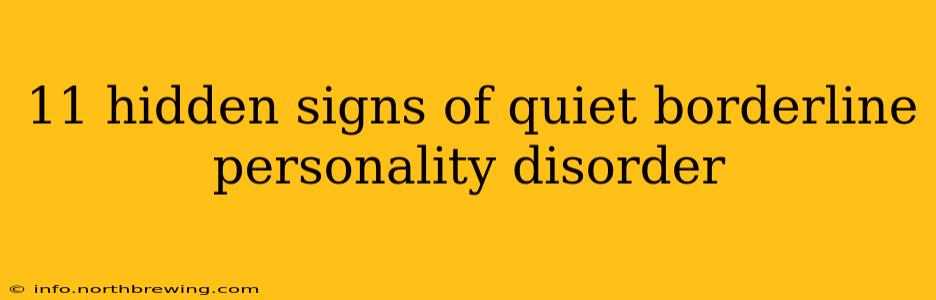 11 hidden signs of quiet borderline personality disorder