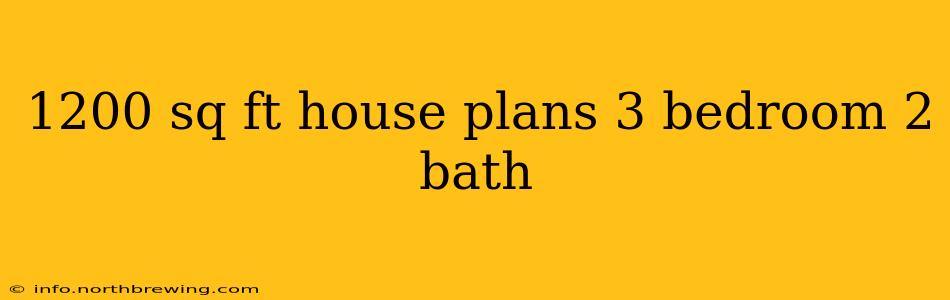 1200 sq ft house plans 3 bedroom 2 bath