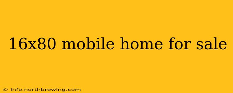 16x80 mobile home for sale