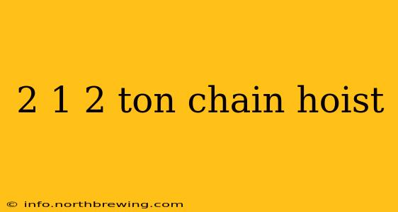 2 1 2 ton chain hoist