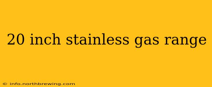 20 inch stainless gas range