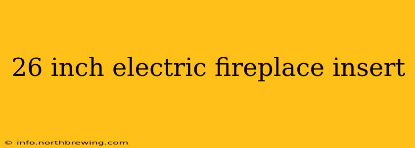26 inch electric fireplace insert