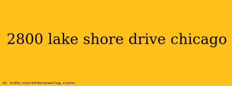 2800 lake shore drive chicago