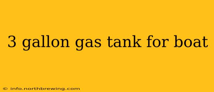 3 gallon gas tank for boat