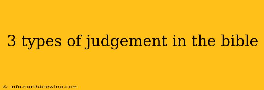 3 types of judgement in the bible