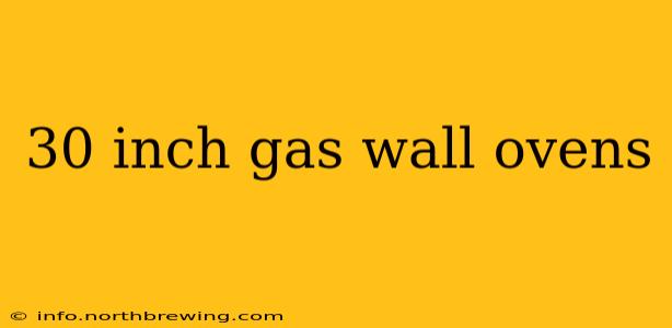 30 inch gas wall ovens