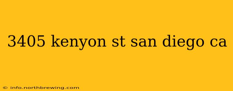 3405 kenyon st san diego ca