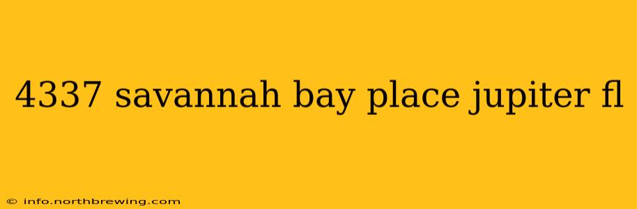 4337 savannah bay place jupiter fl