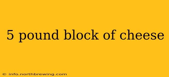 5 pound block of cheese