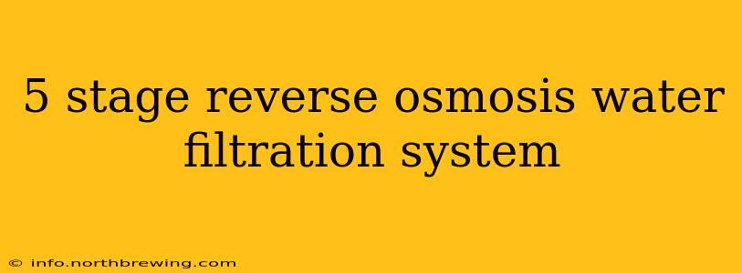 5 stage reverse osmosis water filtration system