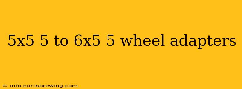 5x5 5 to 6x5 5 wheel adapters