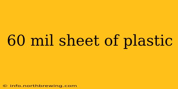 60 mil sheet of plastic