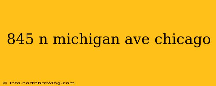 845 n michigan ave chicago