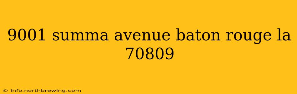 9001 summa avenue baton rouge la 70809