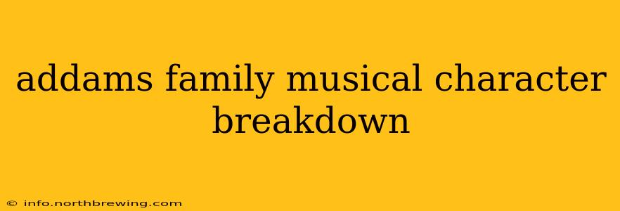 addams family musical character breakdown