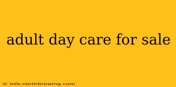 adult day care for sale