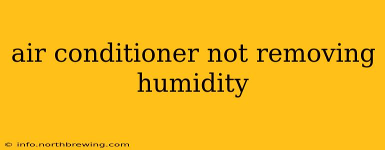 air conditioner not removing humidity