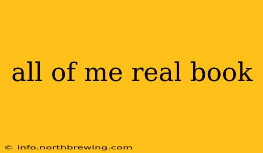 all of me real book