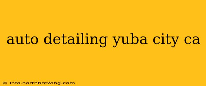 auto detailing yuba city ca