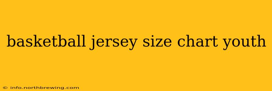 basketball jersey size chart youth