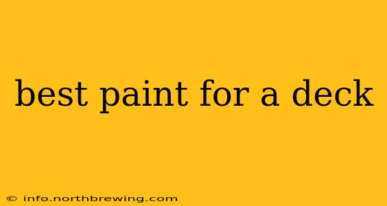 best paint for a deck