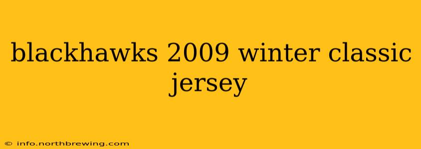 blackhawks 2009 winter classic jersey
