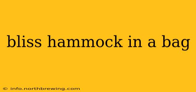bliss hammock in a bag