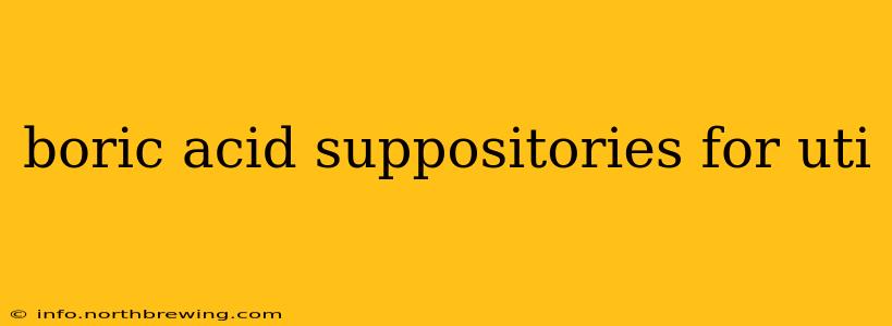 boric acid suppositories for uti
