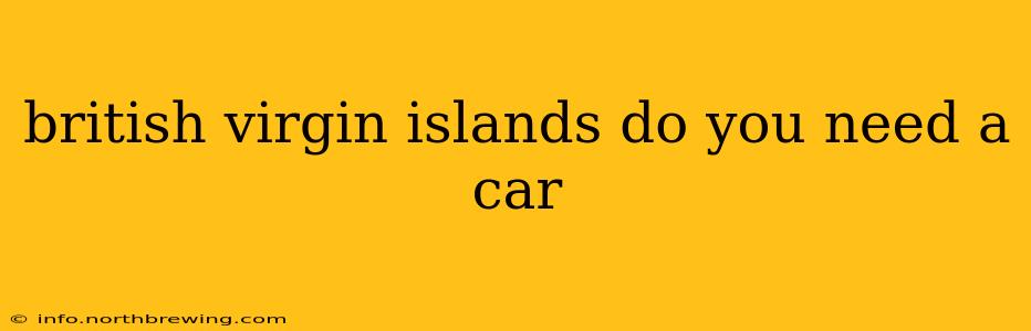 british virgin islands do you need a car