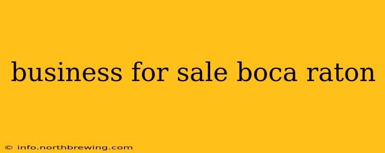 business for sale boca raton