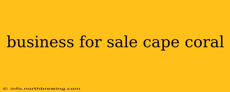 business for sale cape coral