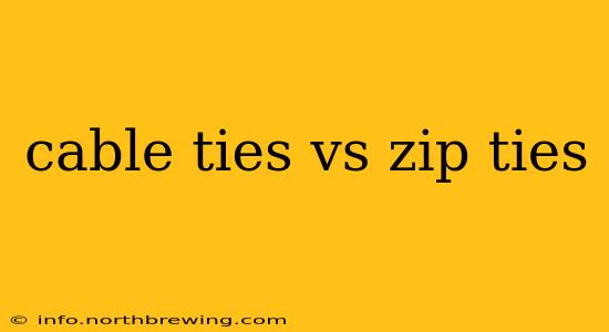 cable ties vs zip ties