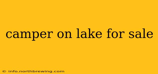 camper on lake for sale