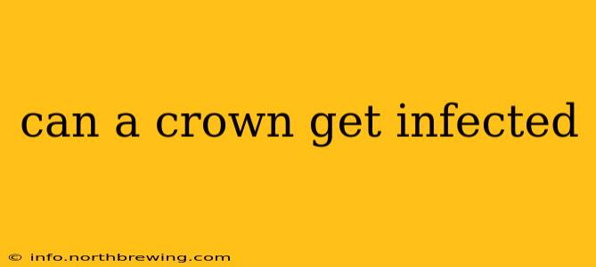 can a crown get infected
