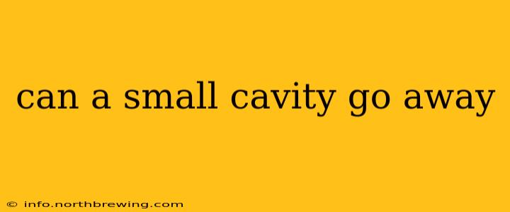can a small cavity go away