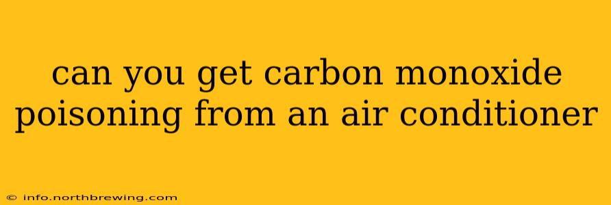can you get carbon monoxide poisoning from an air conditioner