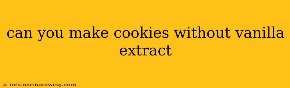 can you make cookies without vanilla extract