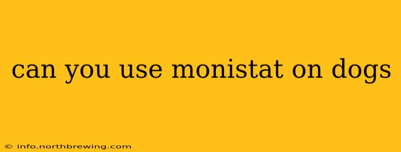 can you use monistat on dogs