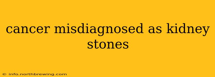 cancer misdiagnosed as kidney stones