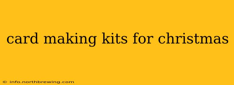 card making kits for christmas