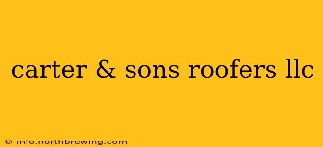 carter & sons roofers llc