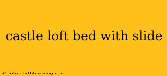castle loft bed with slide