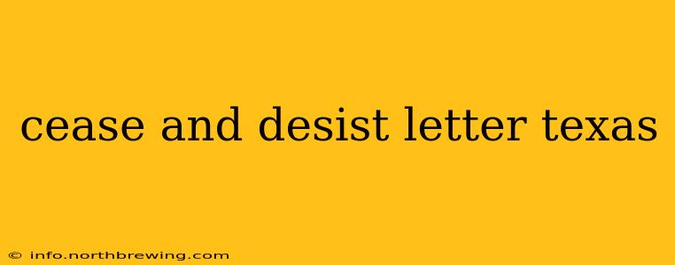 cease and desist letter texas