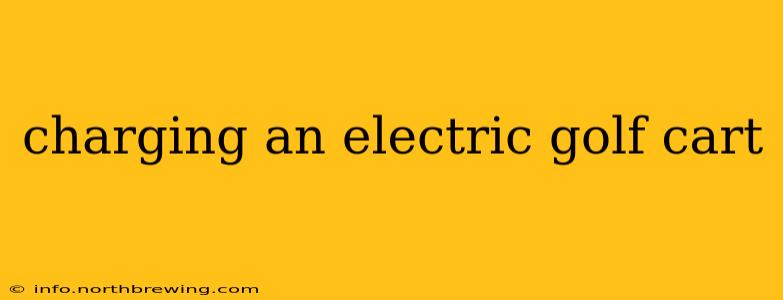 charging an electric golf cart