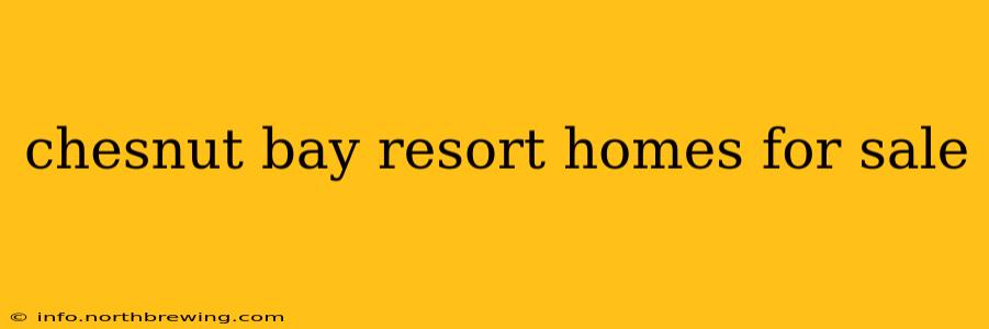 chesnut bay resort homes for sale