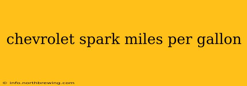 chevrolet spark miles per gallon