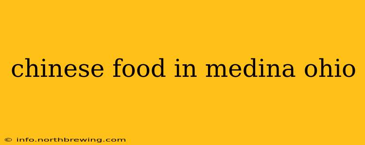 chinese food in medina ohio